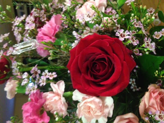 I love getting pretty flowers.